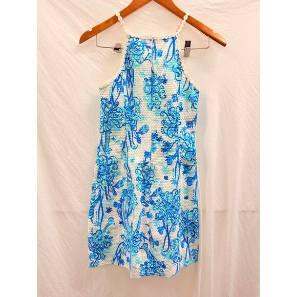 Lilly Pulitzer Pearl Lace Shift Dress US 0 Resort Santorini Summer Spring‎ - Picture 4 of 8